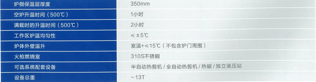 1000T機(jī)紅外線鋁棒加熱爐（長(zhǎng)棒熱剪）